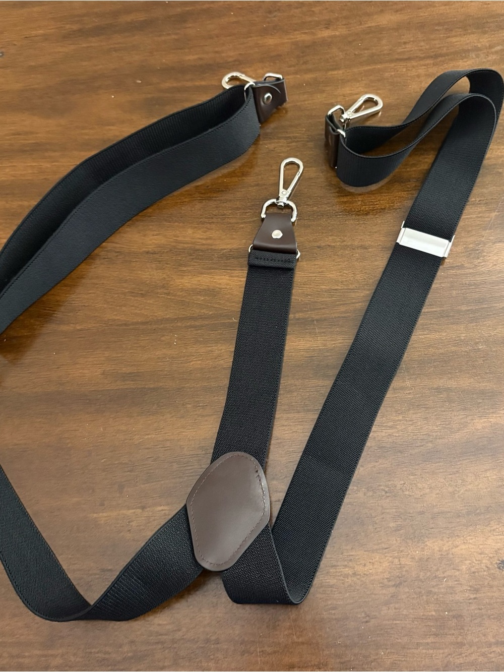 Men’s Unbranded Black Suspenders With Clips Work Farmer Adjustable Grandpa